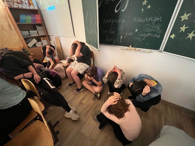 Учения по действиям при террористических угрозах.