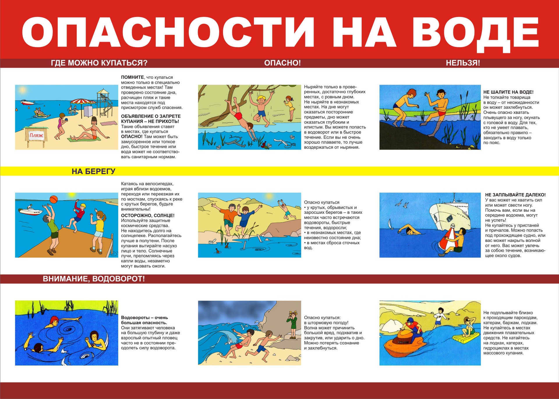 Чем могут быть опасны игры на воде?.